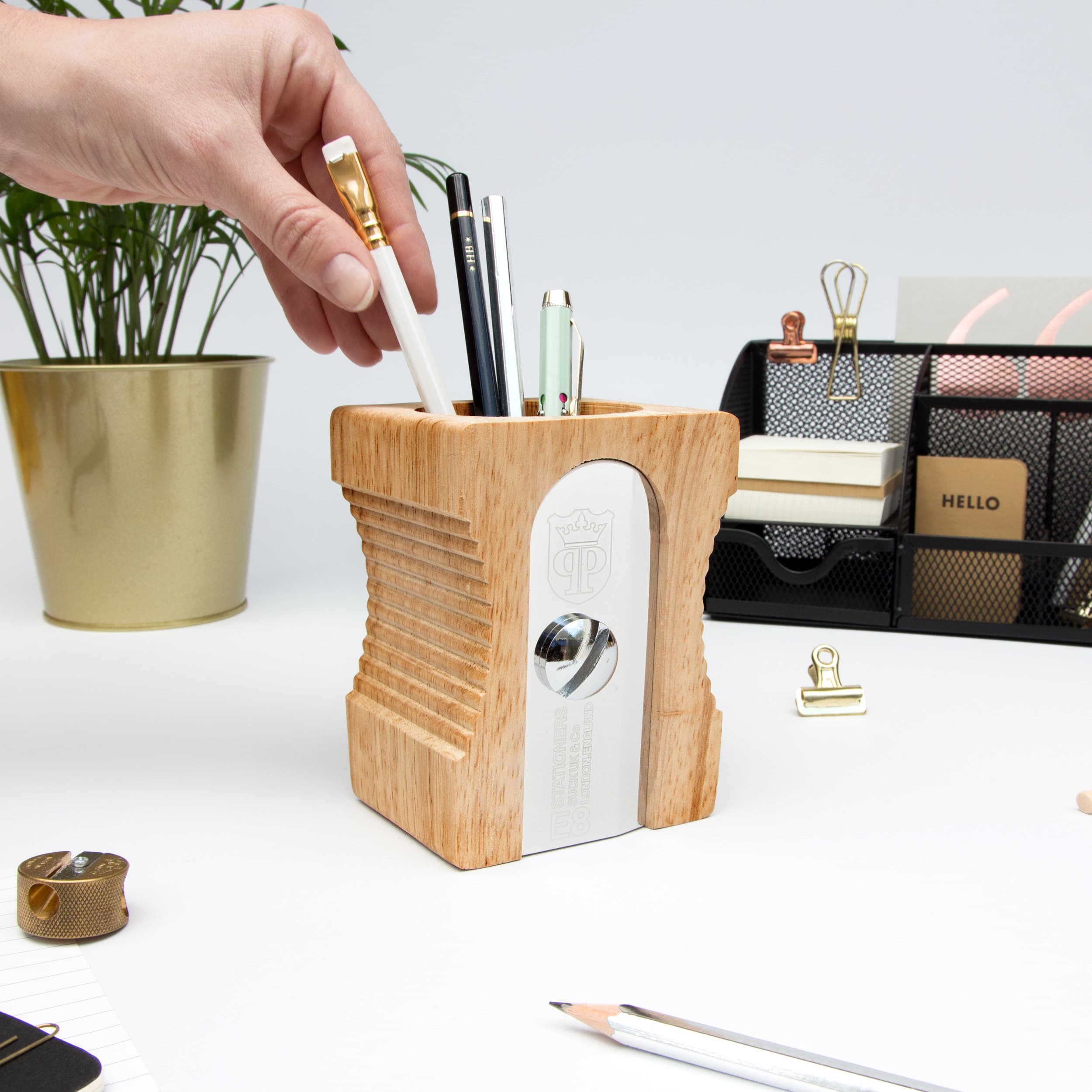 Supersize Pencil Sharpener Pen Pot