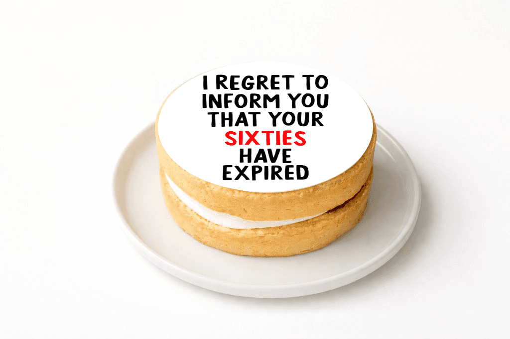 61st Birthday Cake - Sixties Expired - Funny Gift UK