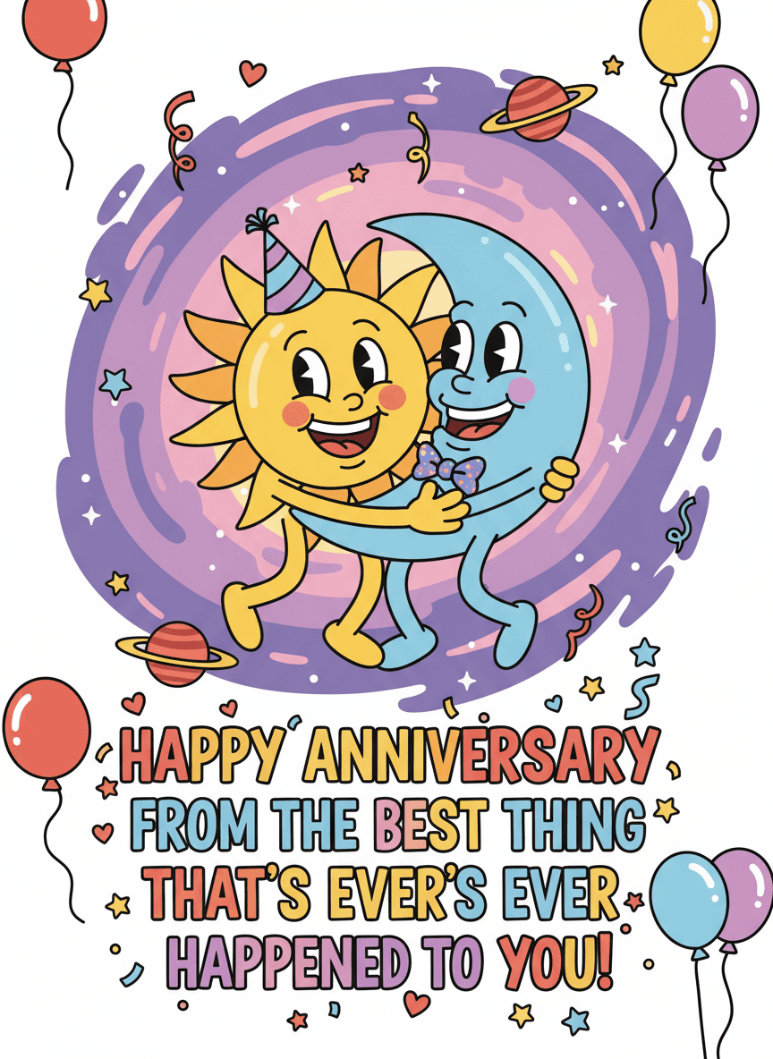 Anniversary Card - Best Thing That Happened to You - Funny Gift UK
