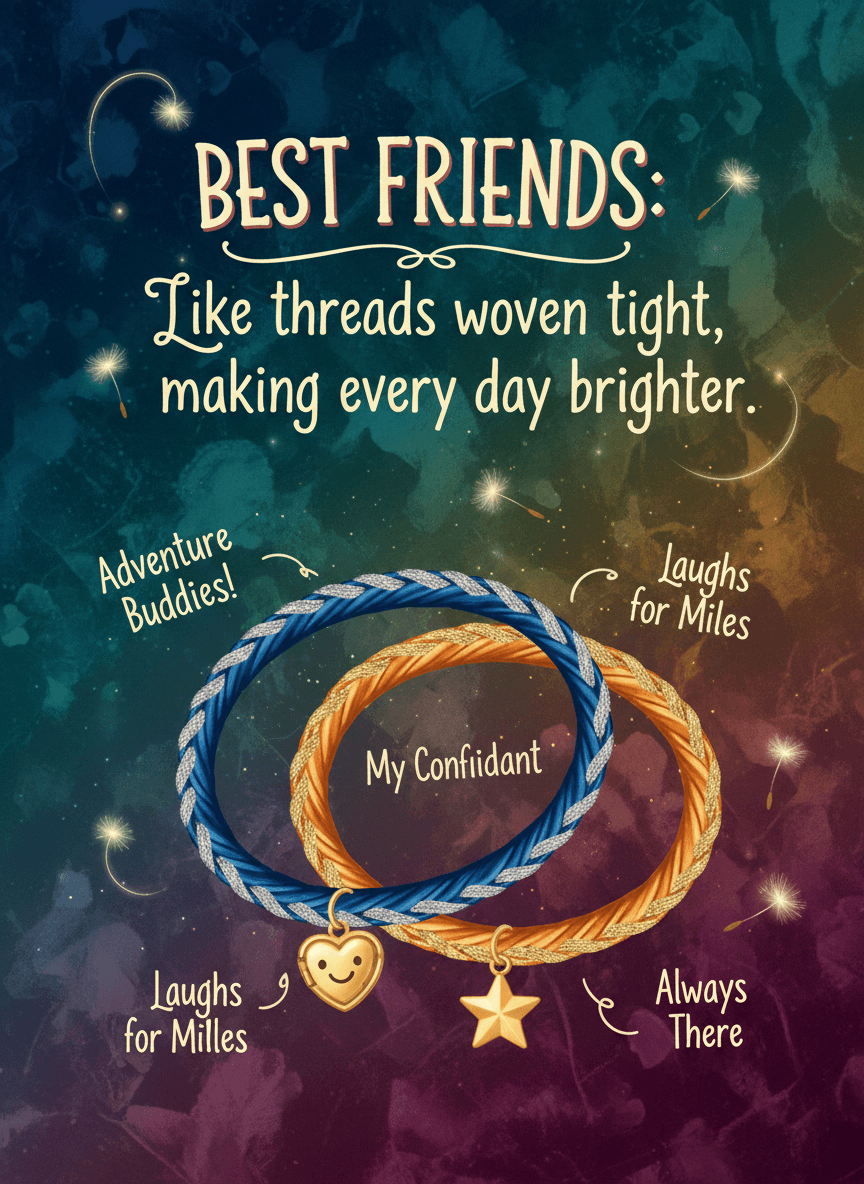 Best Friends Bracelet Card