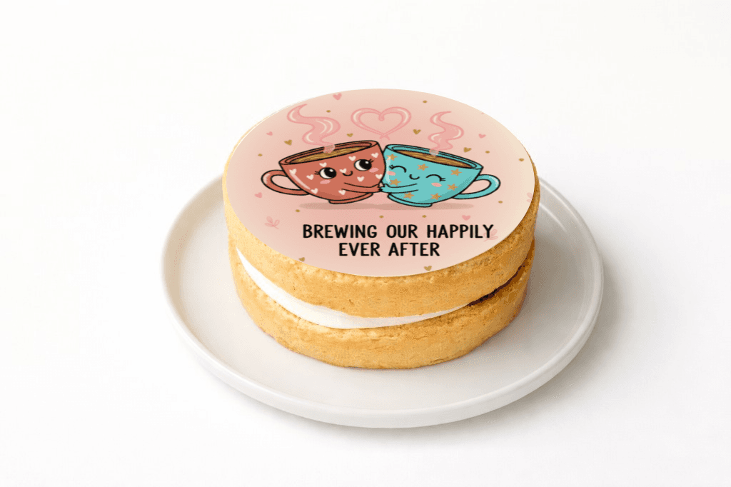 Brewing Happily Ever After Cake - Funny Gift UK