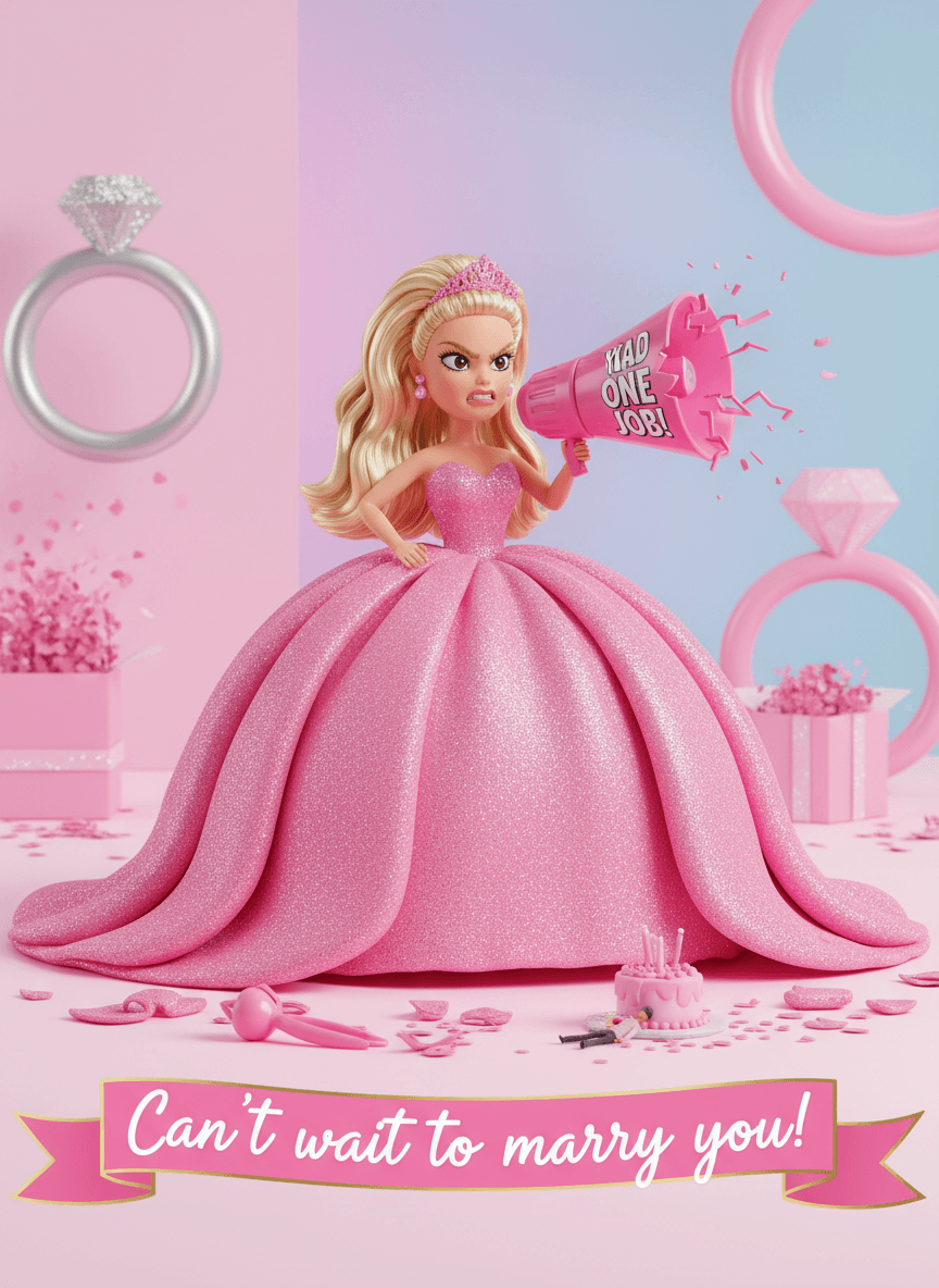 Bridezilla Wedding Card - Can't Wait to Marry You