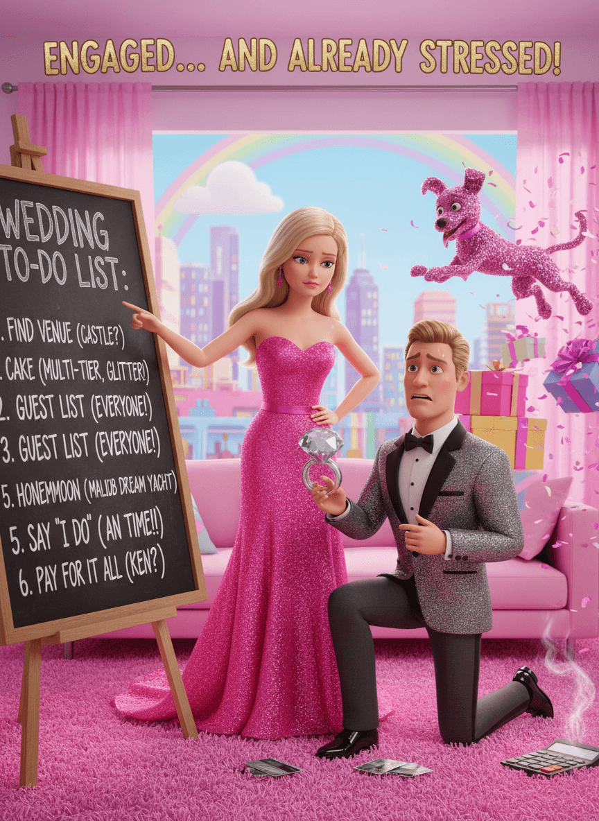 Engaged... And Already Stressed! Wedding Card