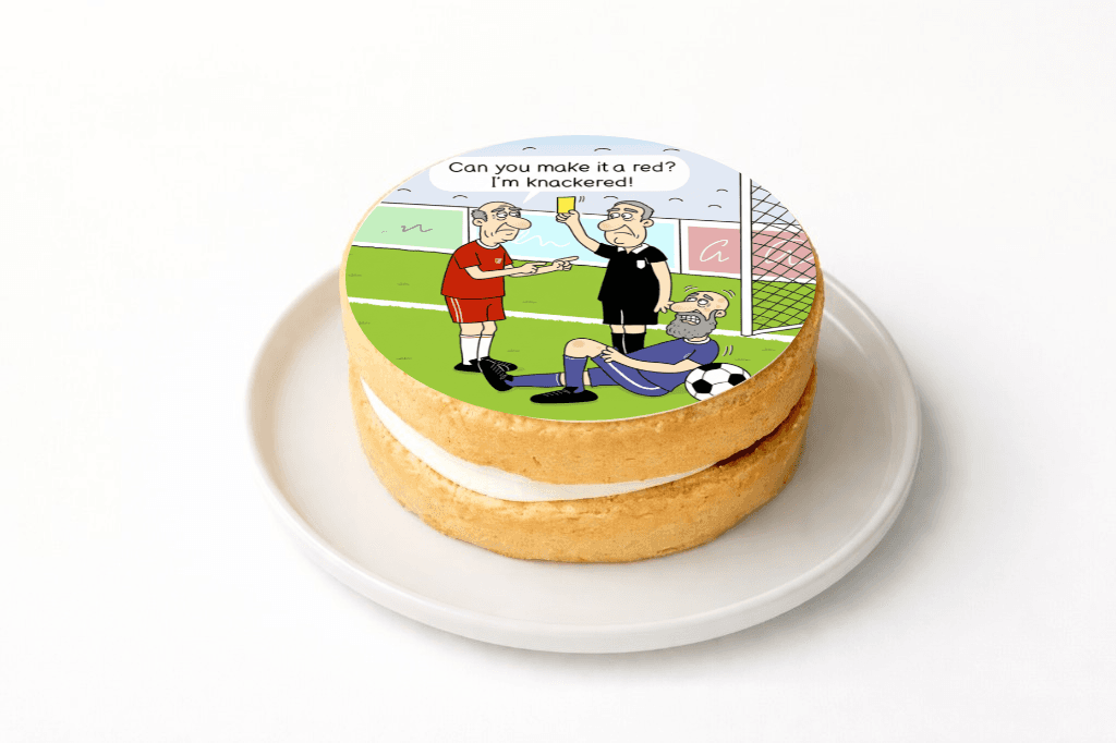 Funny Soccer Cake for Football Fans - Funny Gift UK