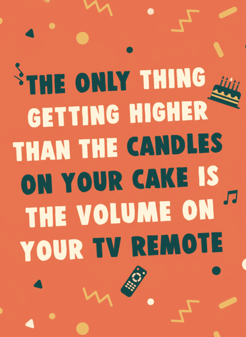 Funny Volume TV Remote Birthday Card - Funny Gift UK