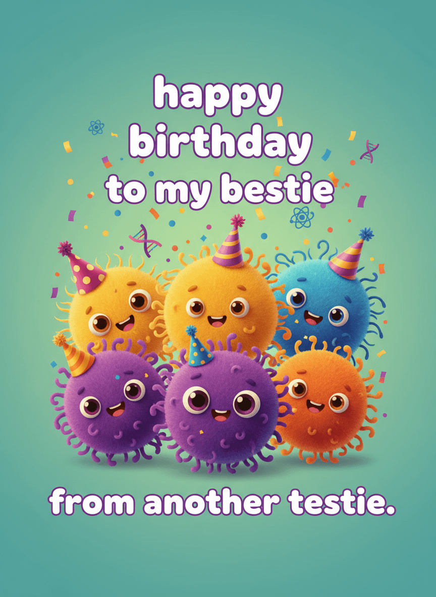 Happy Birthday Bestie Greeting Card - Funny Gift UK