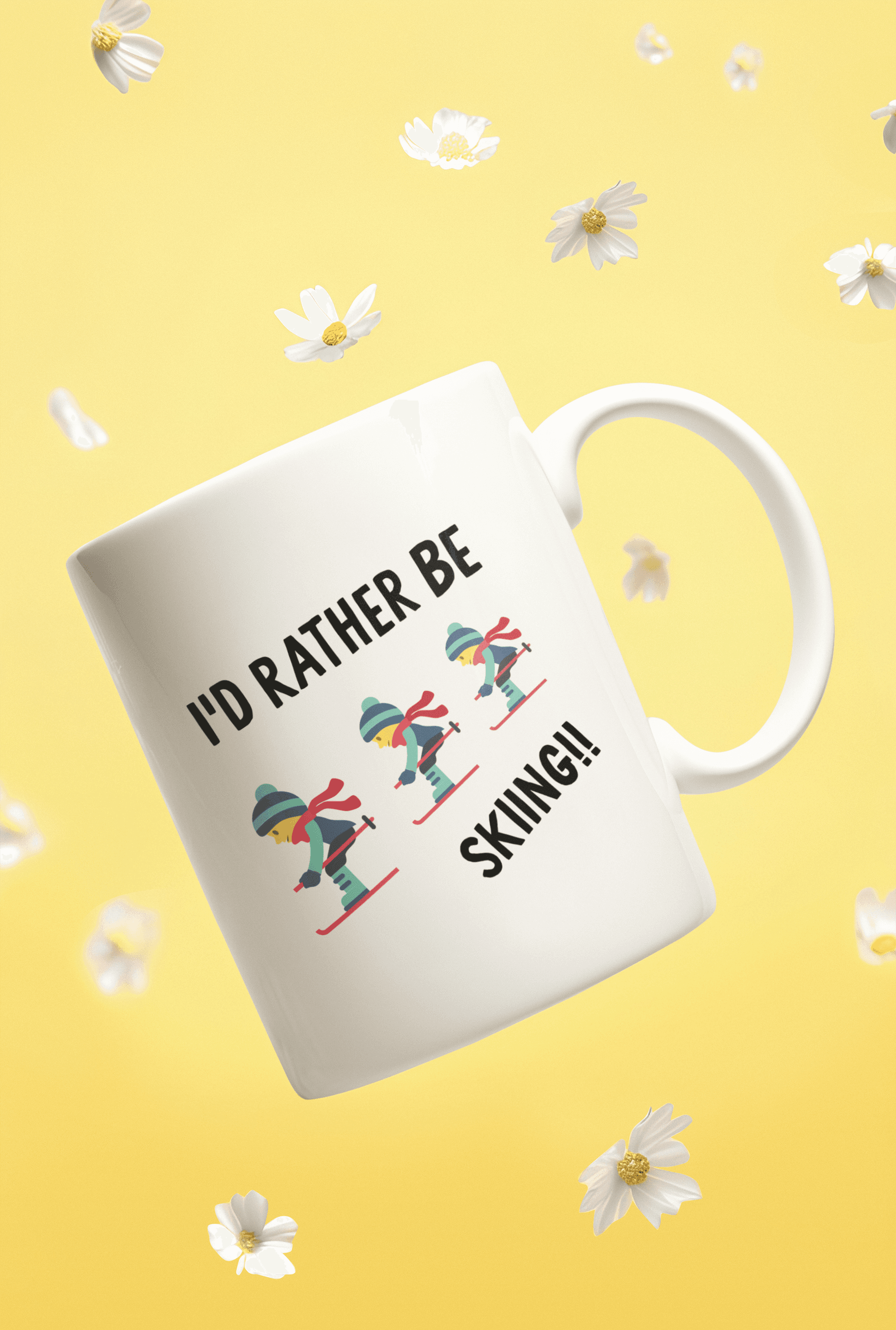 I'd Rather Be Skiing Mug - Funny Gift UK