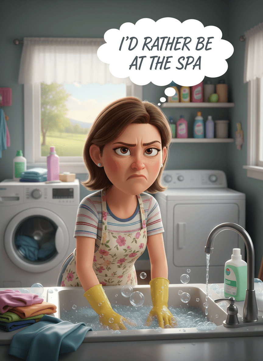 Laundry Humor Greeting Card - Funny Gift UK