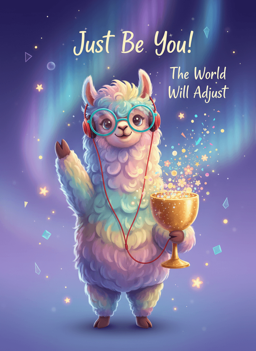 Llama Be You Greeting Card