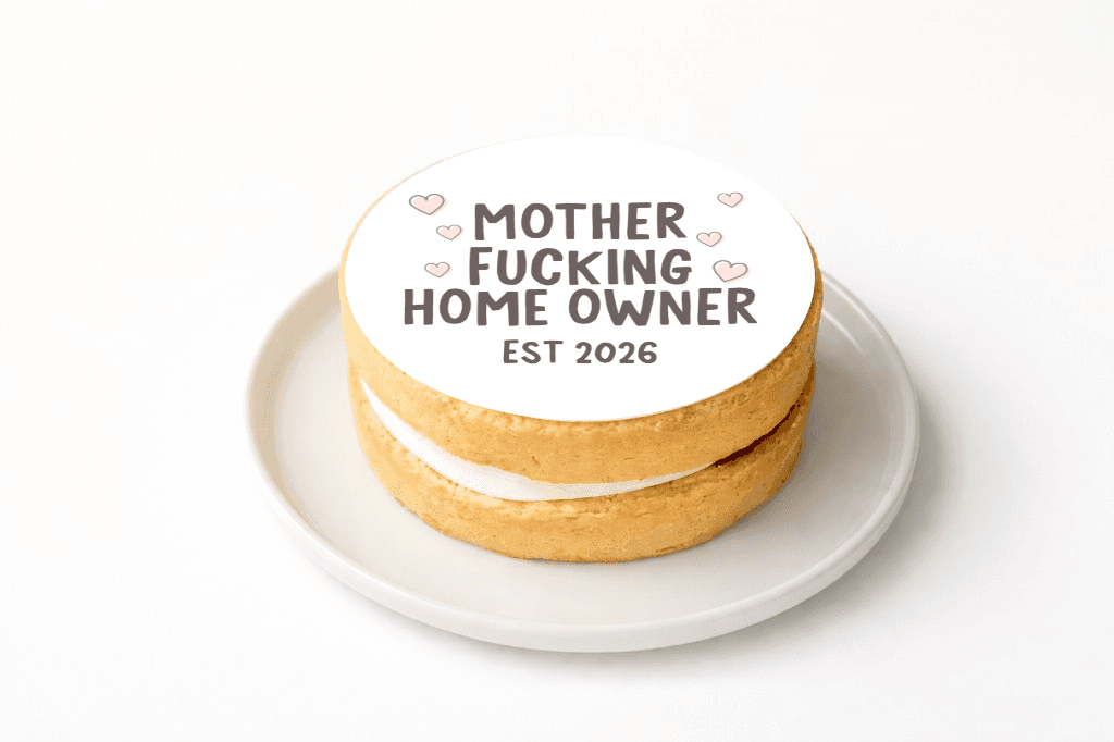 Mother Fucking Homeowner Cake - Funny Gift UK