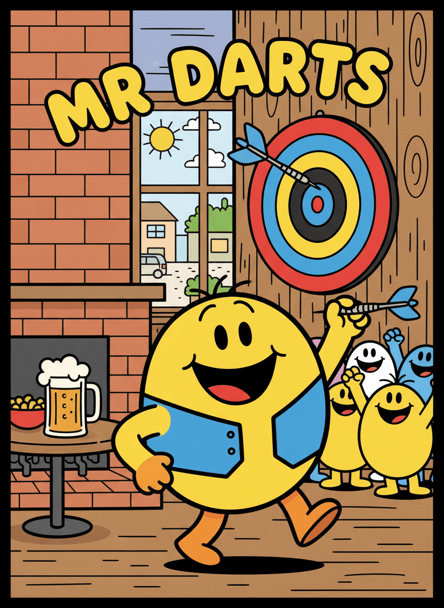 Mr. Darts Birthday Card