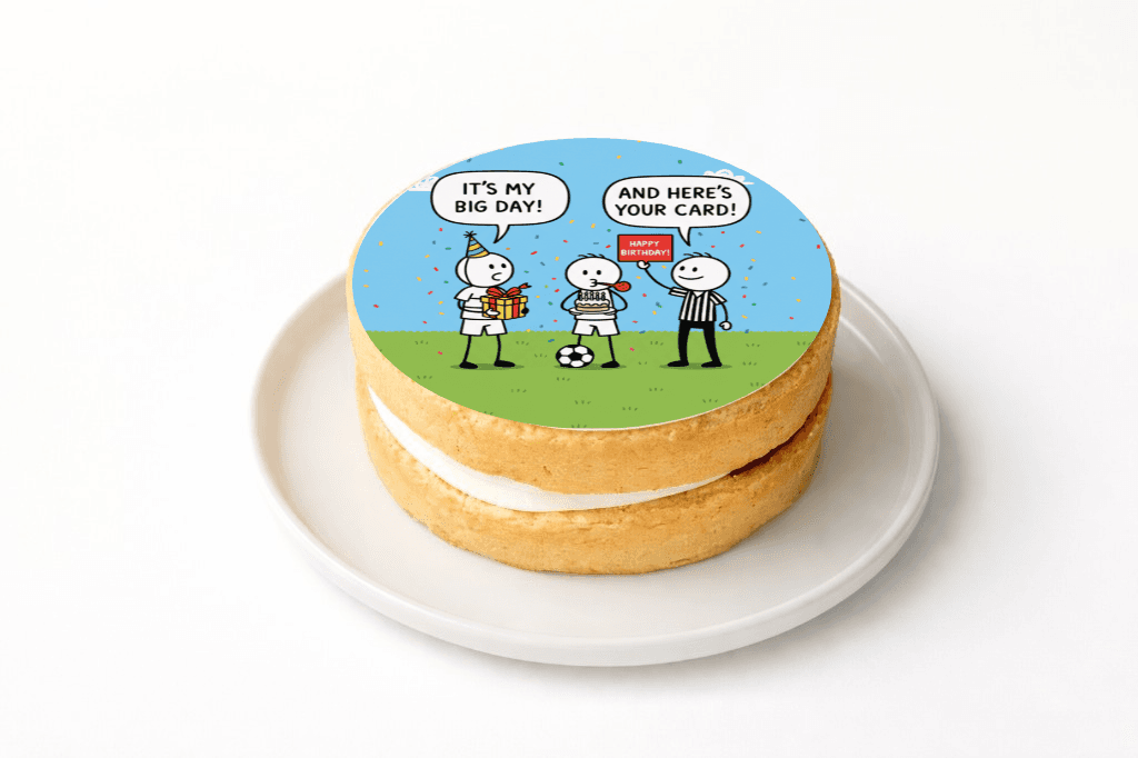 Soccer Birthday Cake - Funny Gift UK