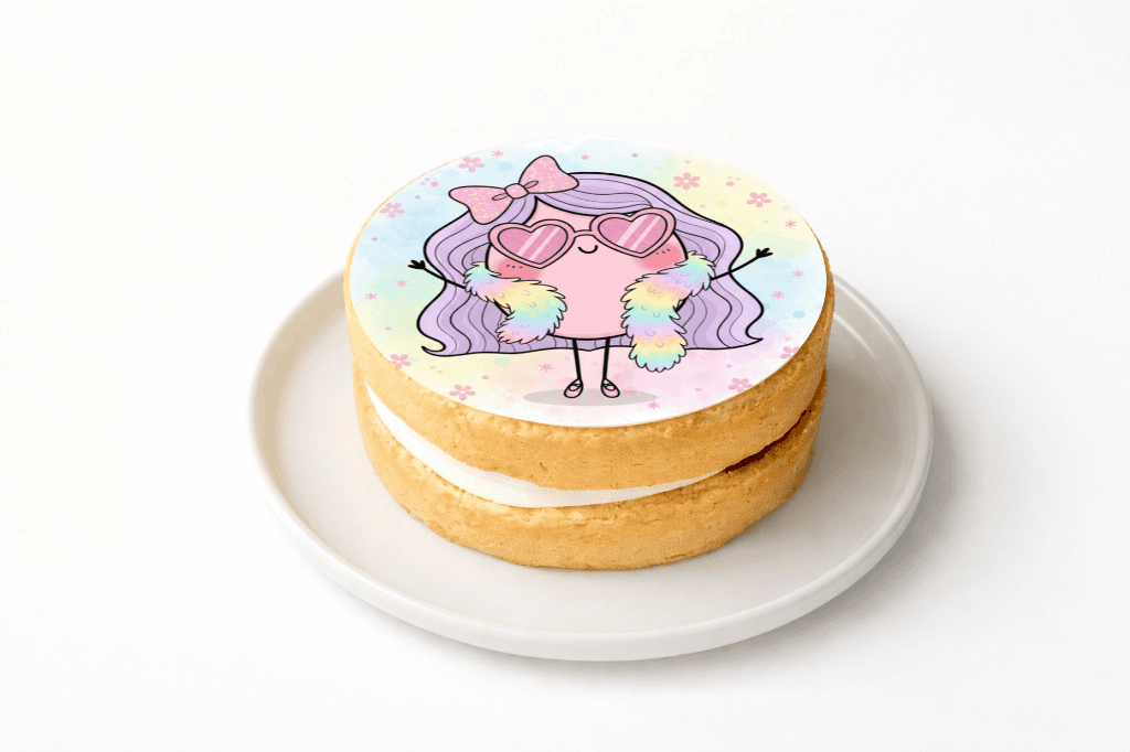 super duper Cute Cartoon Character Cake - Funny Gift UK