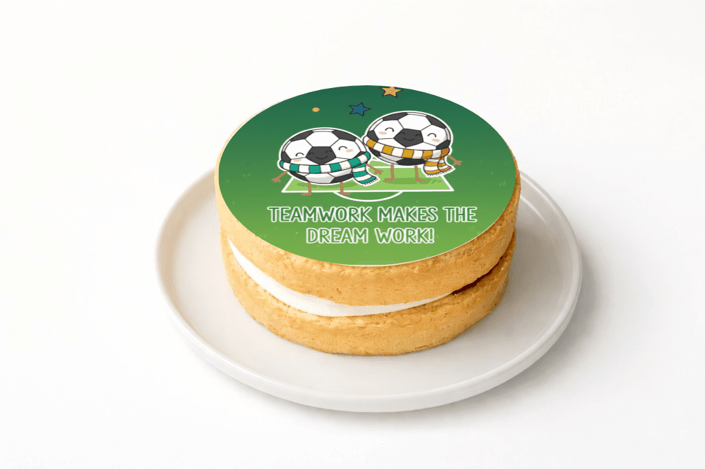 Teamwork Makes the Dream Work Cake - Funny Gift UK