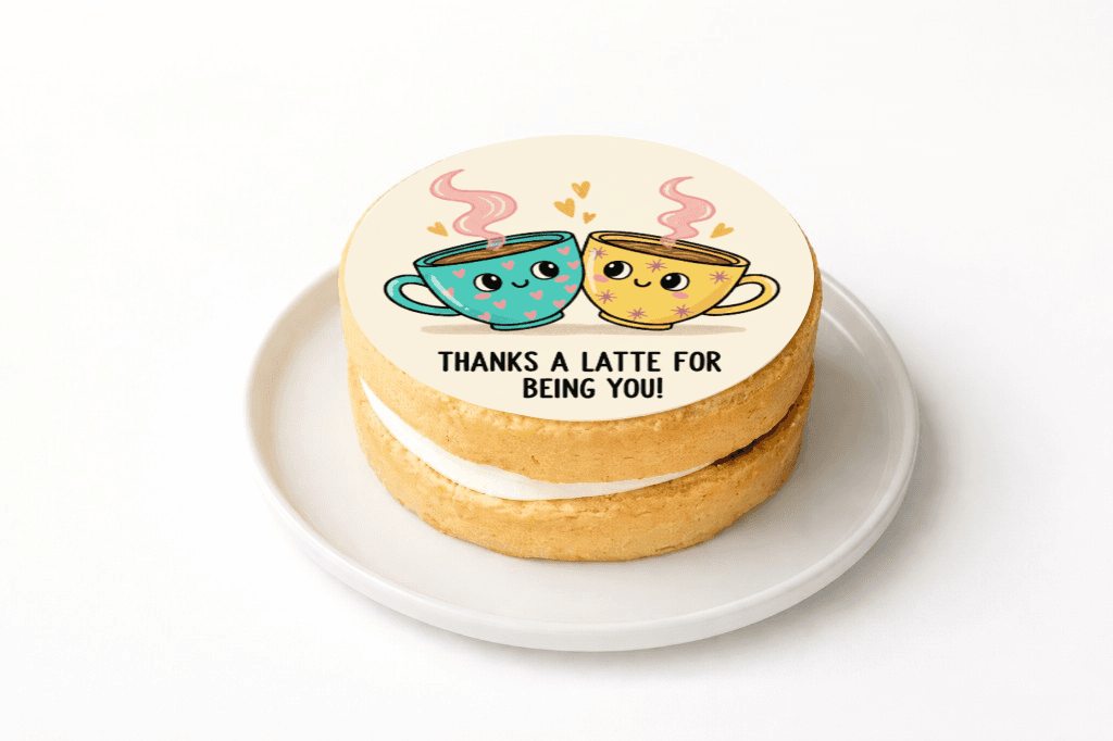 Thanks a Latte Cake - Funny Gift UK