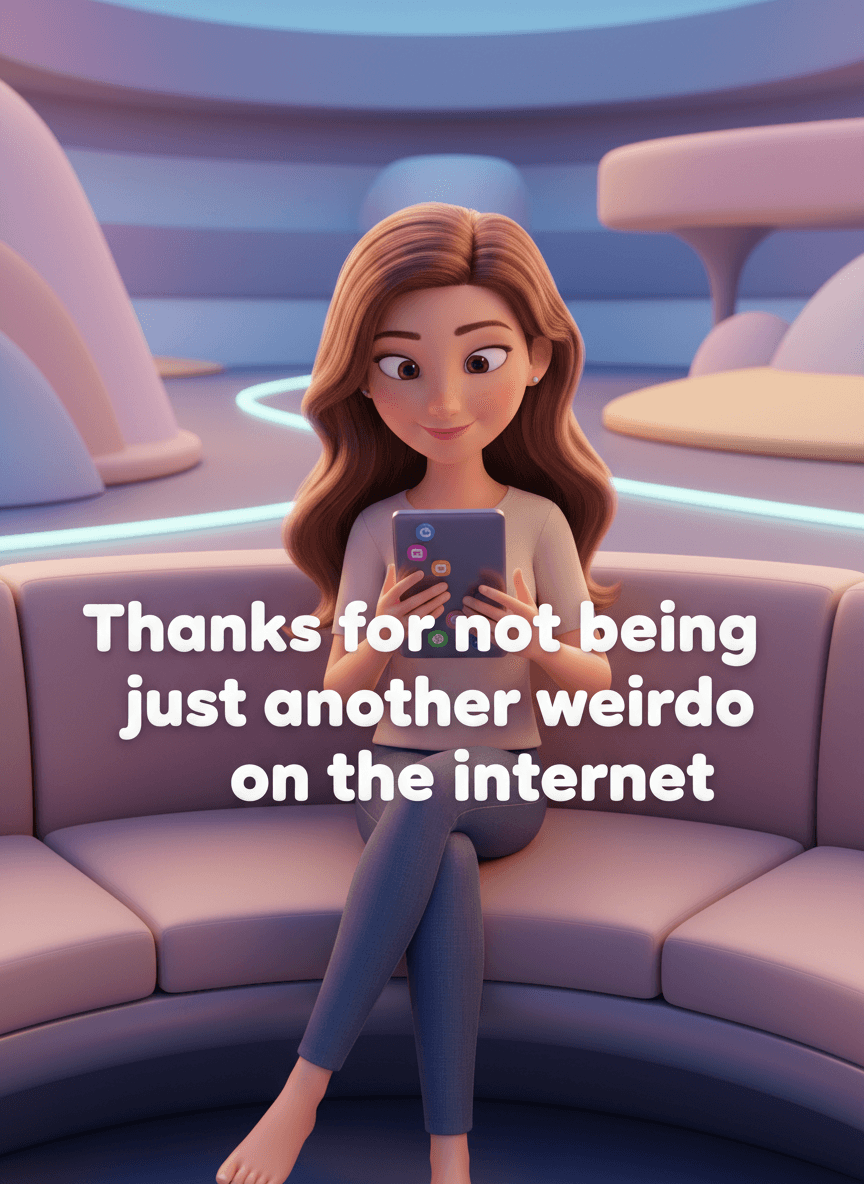 Thanks for Not Being A Weirdo Card