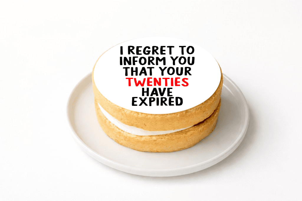 Twenties Expired Cake Topper - Funny Gift UK