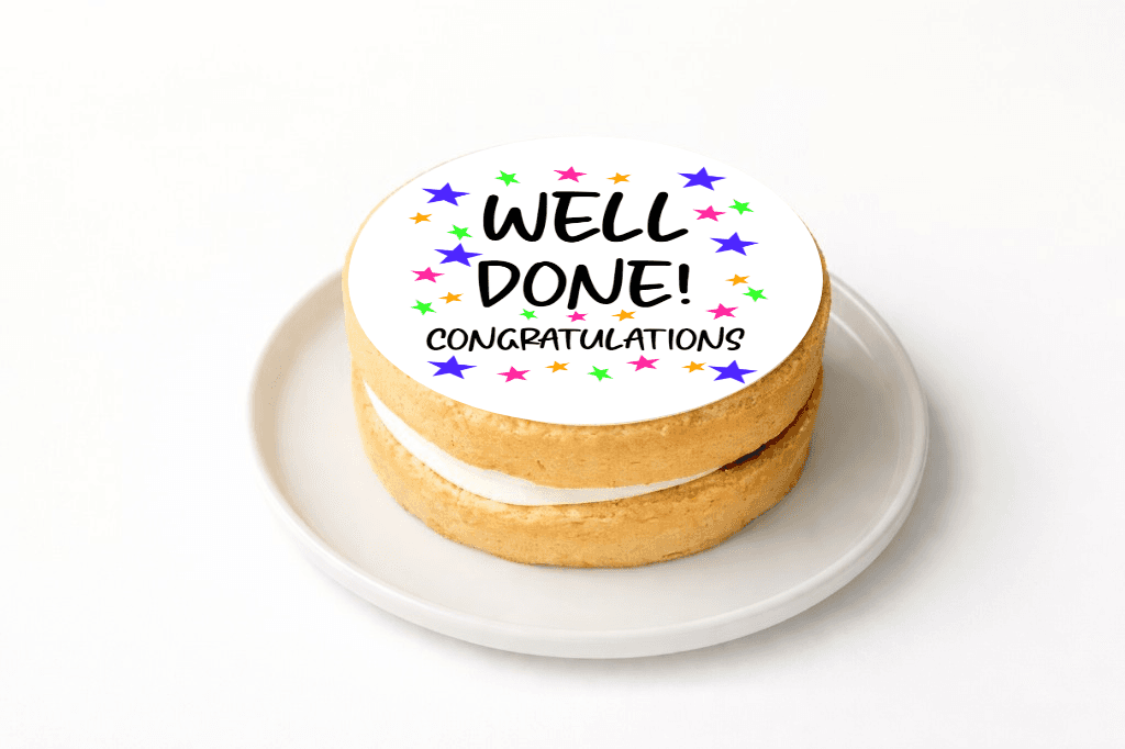 Well Done Congratulations Cake Topper - Funny Gift UK