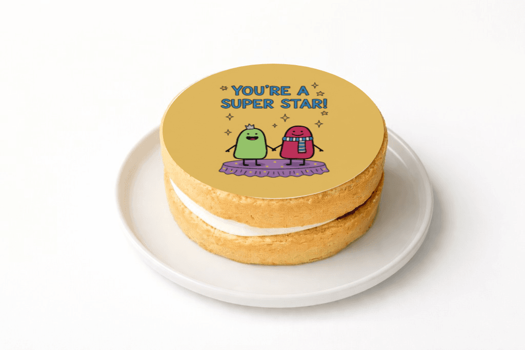 You're A Super Star Cake - Funny Gift UK