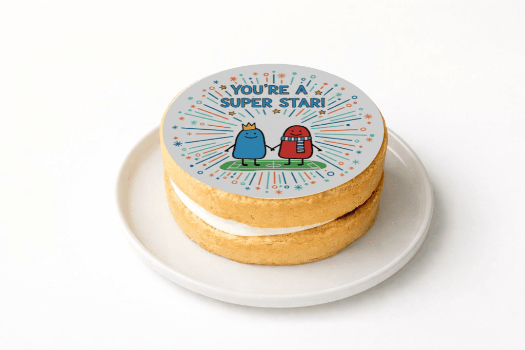You're a Super Star! Cake - Funny Gift UK